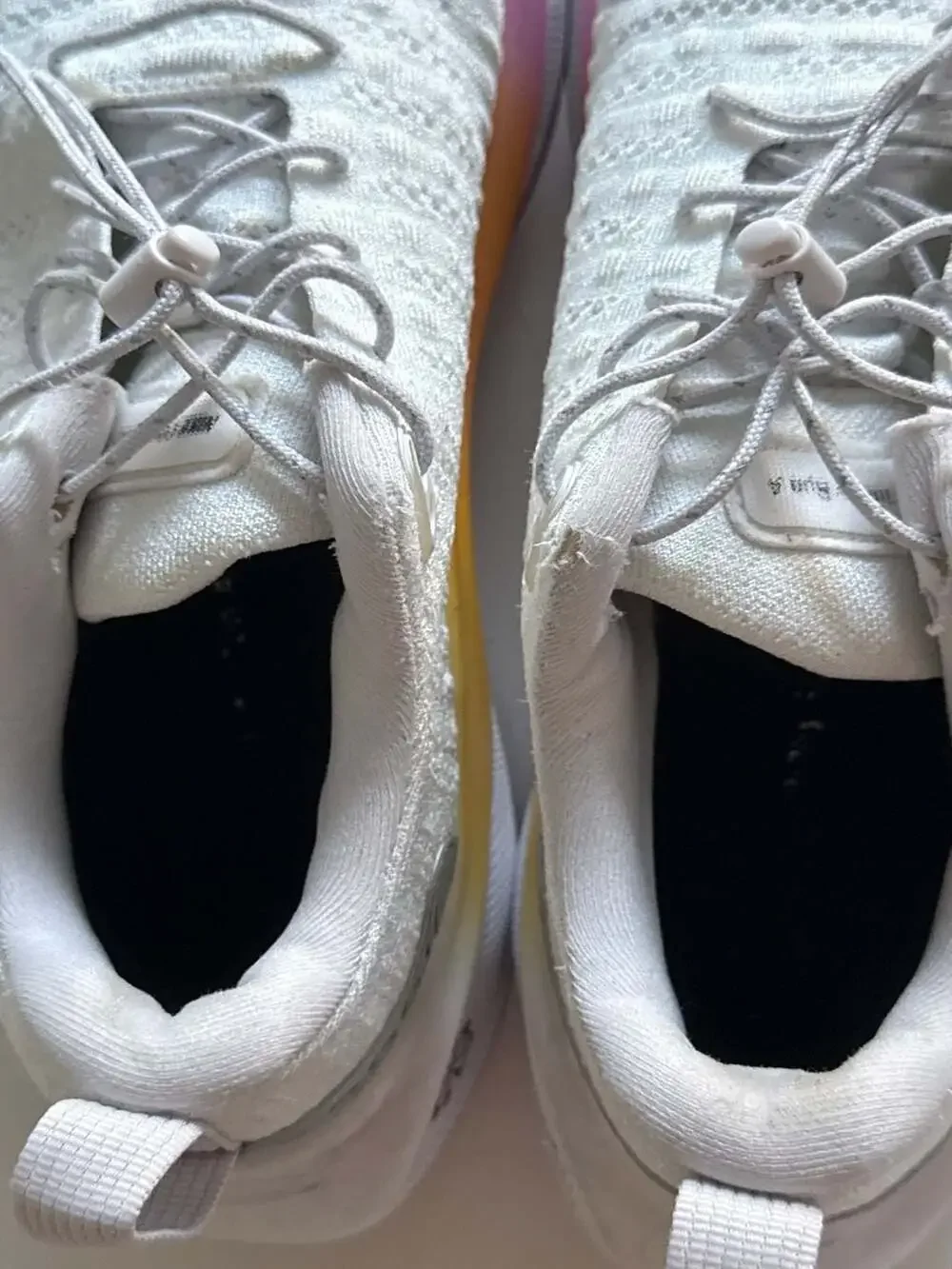 Nike Invincible 3 White Sunset Gradient Flyknit Running Shoes